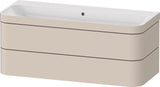 Duravit Waschtischset Happy D.2 Plus 2 Schubkästen 1175 mm eiche hell taupe supermatt