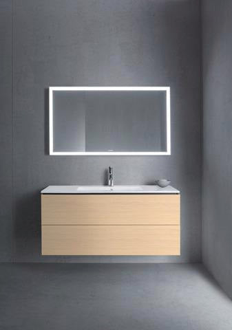 Duravit L-Cube Waschtischunterbau 1220 mm taupe matt mit 2 Schubkästen und Tip-On-Technik