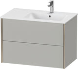 DURAVIT XViu Waschtischunterbau wandhängend 810 mm, 2 Schubkästen, weiß matt