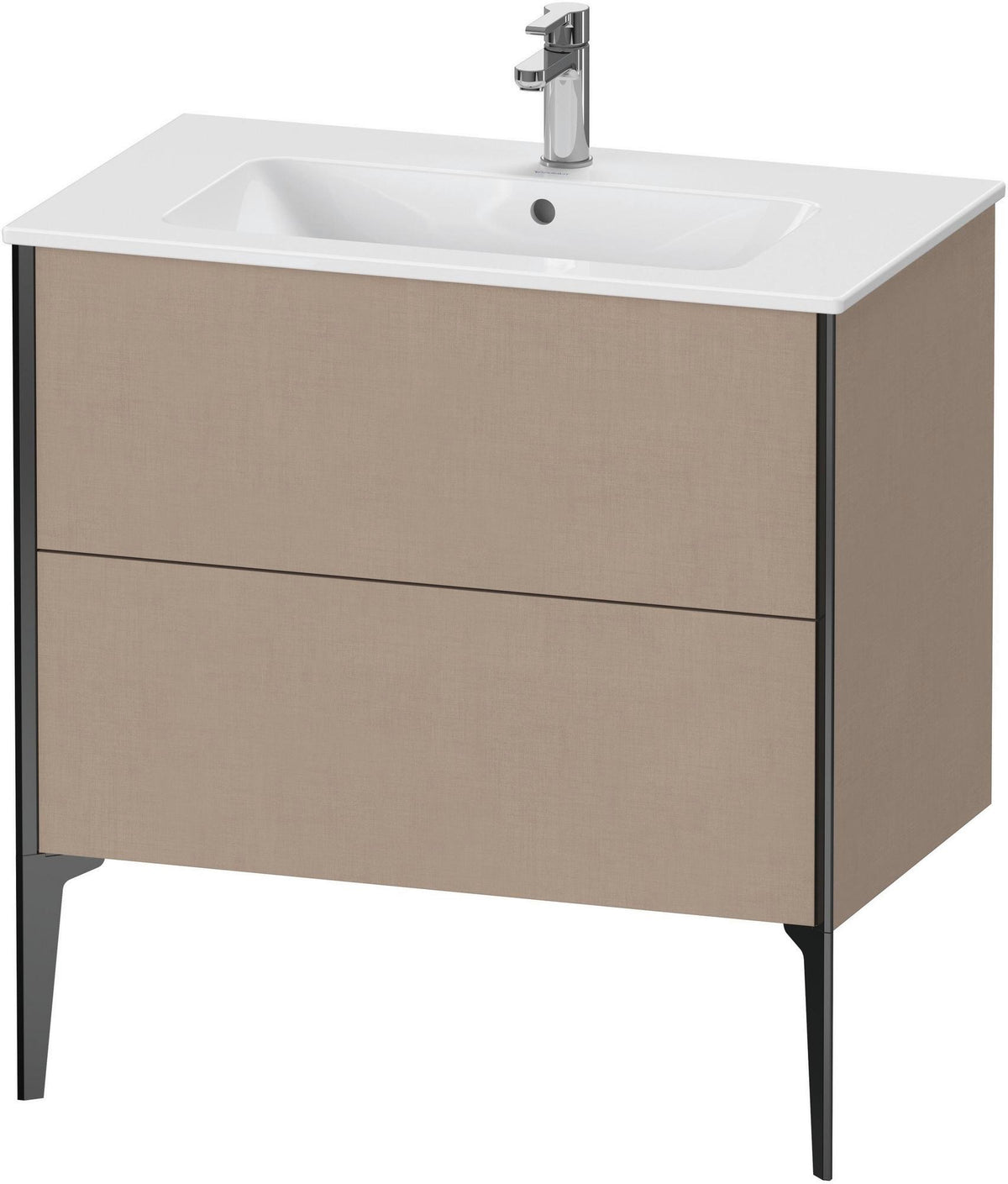 DURAVIT XViu Waschtischunterbau bodenstehend 594x810x480 mm mit 2 Auszügen, weiß matt