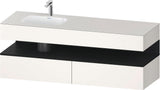 DURAVIT Qatego Studio F. A. Porsche Einbauwaschtisch mit Konsolenwaschtischunterbau 1600 mm Weiß Matt