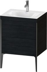 DURAVIT XViu c-bonded Waschtischunterbauset 610x600x480mm Eiche mit 2 Auszügen