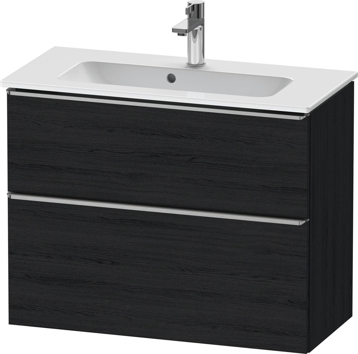 DURAVIT D-Neo Waschtischunterbau 810 mm Eiche Schwarz Bronze, wandhängend, 1 Auszug