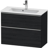 DURAVIT D-Neo Waschtischunterbau 810 mm Eiche Schwarz Bronze, wandhängend, 1 Auszug