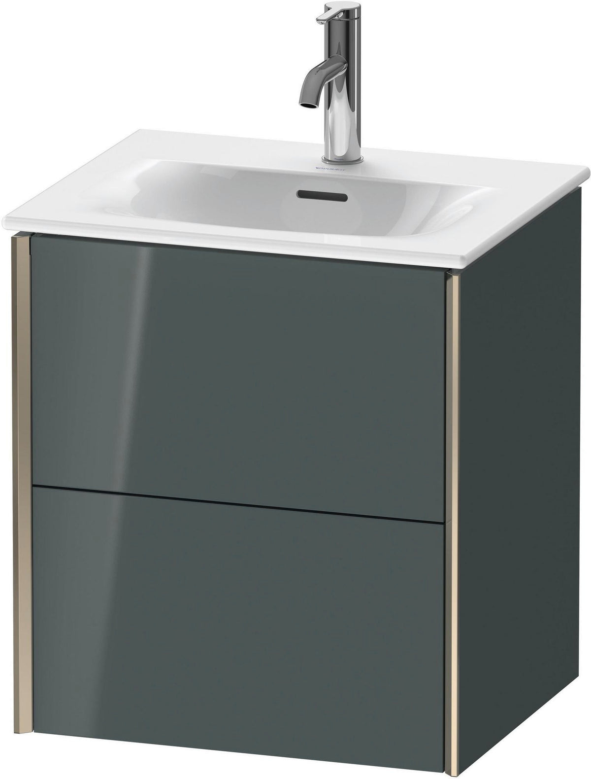 Duravit XViu Waschtischunterbau wandhängend 557 mm, 2 Schubkästen, dolomiti grey hochglanz