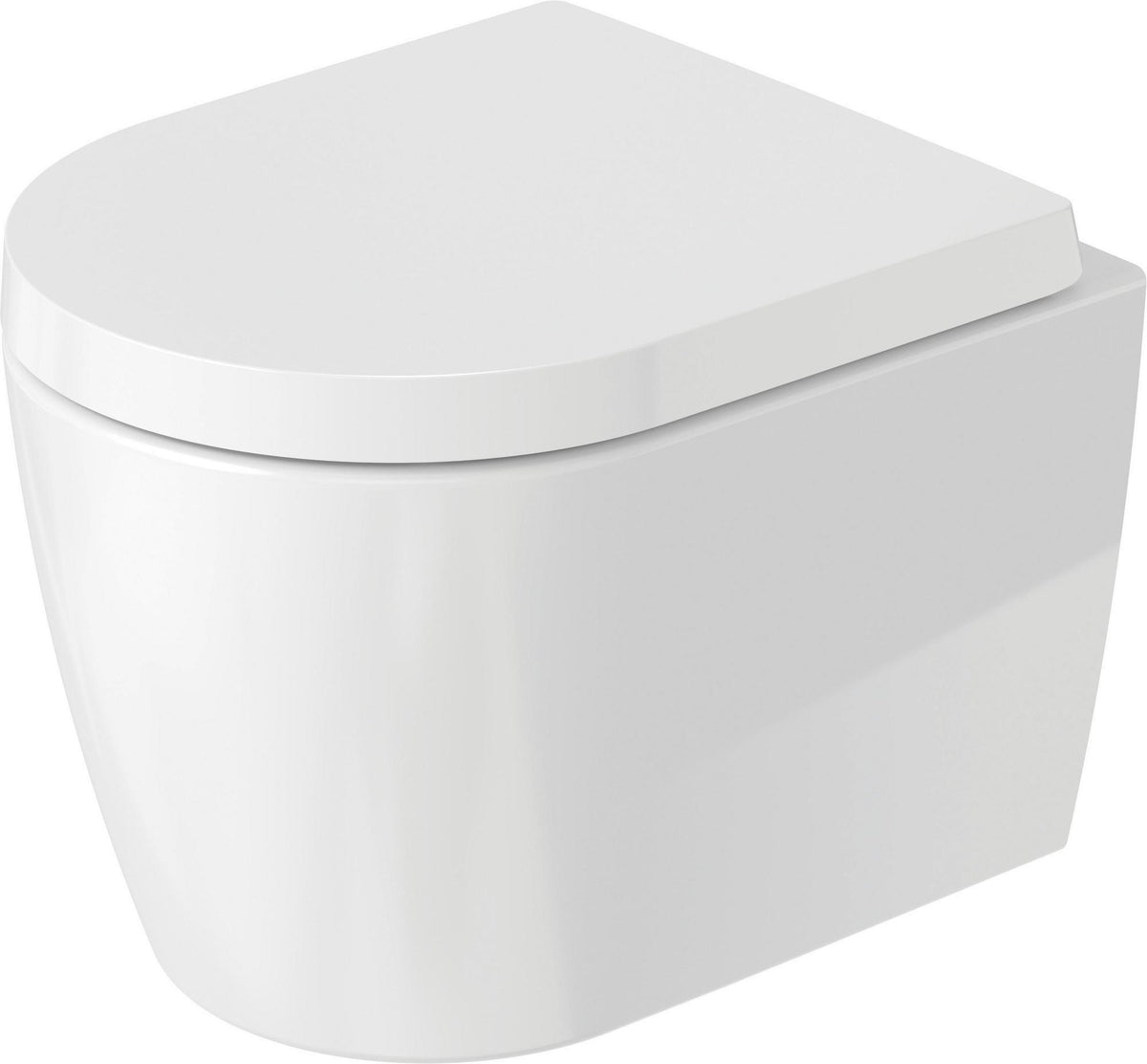 DURAVIT Wand-WC ME by Starck 480 mm Weiß Seidenmatt Rimless Tiefspüler