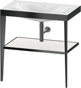 DURAVIT XViu c-bonded Waschtisch-Set mit Metallkonsole, 800 mm, apricot pearl hochglanz