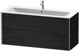 Duravit XViu Waschtischunterbau wandhängend 1210 mm, 2 Schubkästen, champagner matt/weiß matt