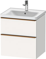 Duravit D-Neo Waschtischunterbau 584 mm betongrau matt mit Auszug und Schubkasten