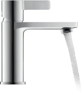 Duravit D-Neo Einhebel-Waschtischmischer mit Zugstange, Chrom – 94 mm Ausladung