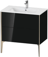 DURAVIT XViu Waschtischunterbau bodenstehend 594x810x480 mm mit 2 Auszügen, weiß matt