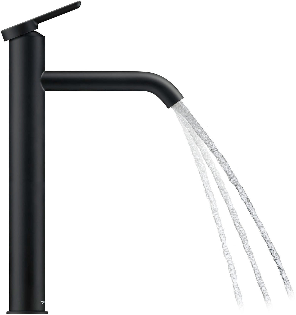DURAVIT C.1 Einhebel-Waschtischmischer XL 166 mm Schwarz Matt ohne Zugstange