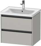 betongrau matt / 2 Schubkästen / Waschtischunterbau