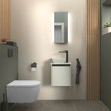 DURAVIT Sivida Aufsatzbecken Set mit Konsole 410x330mm Weiß ohne Hahnloch