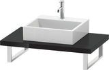 Duravit L-Cube Konsole variabel 550 mm weiß matt – wandhängend, mit Ausschnitt für Waschschüssel