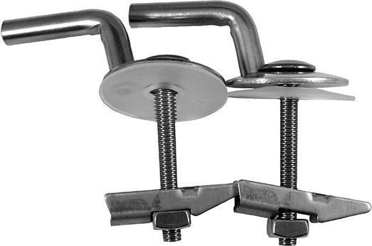 DURAVIT Scharnier-Set für WC-Sitz Universal, Edelstahl, ohne Absenkautomatik