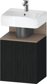 DURAVIT Qatego Waschtischunterbau 440 mm Eiche Terra Matt, 1 Tür links, Tip-On