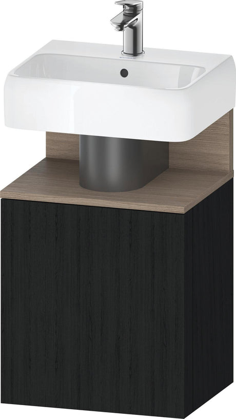 DURAVIT Qatego Waschtischunterbau 440 mm Eiche Terra Matt mit Tip-On-Technik und weißer Nische