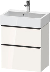 DURAVIT D-Neo Waschtischunterbau wandhängend Eiche Schwarz 584 mm mit Auszug und Schubkasten