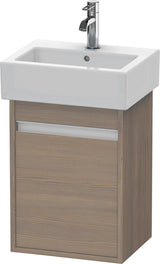 DURAVIT Ketho Waschtischunterbau 320x400x550mm Eiche Terra, 1 Tür links, wandhängend