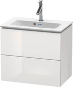 weiß hochglanz / Mitteldichte Faserplatte (MDF) / 2 Schubkästen