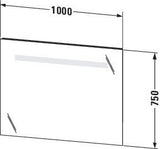 Duravit Ketho Spiegel mit Beleuchtung 650 mm, 9 W, Sensorschalter & Dimmfunktion, IP44