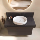 DURAVIT Balcoon Konsole 1200x550x370 mm mit Ausschnitt mittig, Lava Struktur, ohne Beleuchtung
