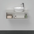 DURAVIT D-Neo Waschtischunterbau wandhängend 800 mm betongrau matt, Becken rechts, 1 offenes Fach