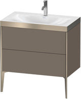 DURAVIT XViu c-bonded Waschtischset bodenstehend 800 mm mit 2 Auszügen und Push-Open