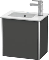DURAVIT Waschtischunterbau XSquare, 1 Tür, links, 400x410x289 mm, Graphit Matt