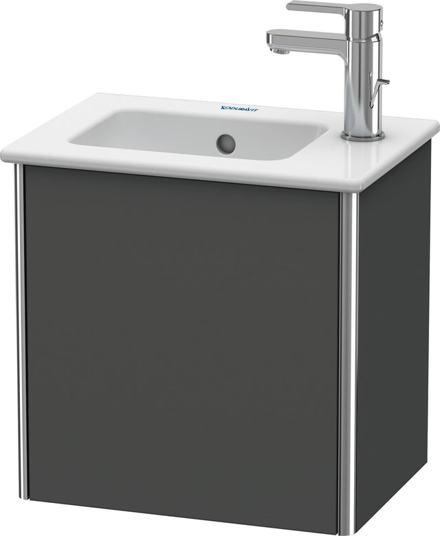 DURAVIT Waschtischunterbau XSquare, 1 Tür, links, 400x410x289 mm, Graphit Matt