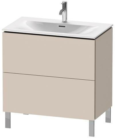Duravit Waschtischunterbau L-Cube 704x820x481mm weiß matt mit Tip-On-Technik und 2 Auszügen
