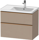 Duravit D-Neo Waschtischunterbau 784 mm Eiche Schwarz Bronze, wandhängend, 1 Auszug
