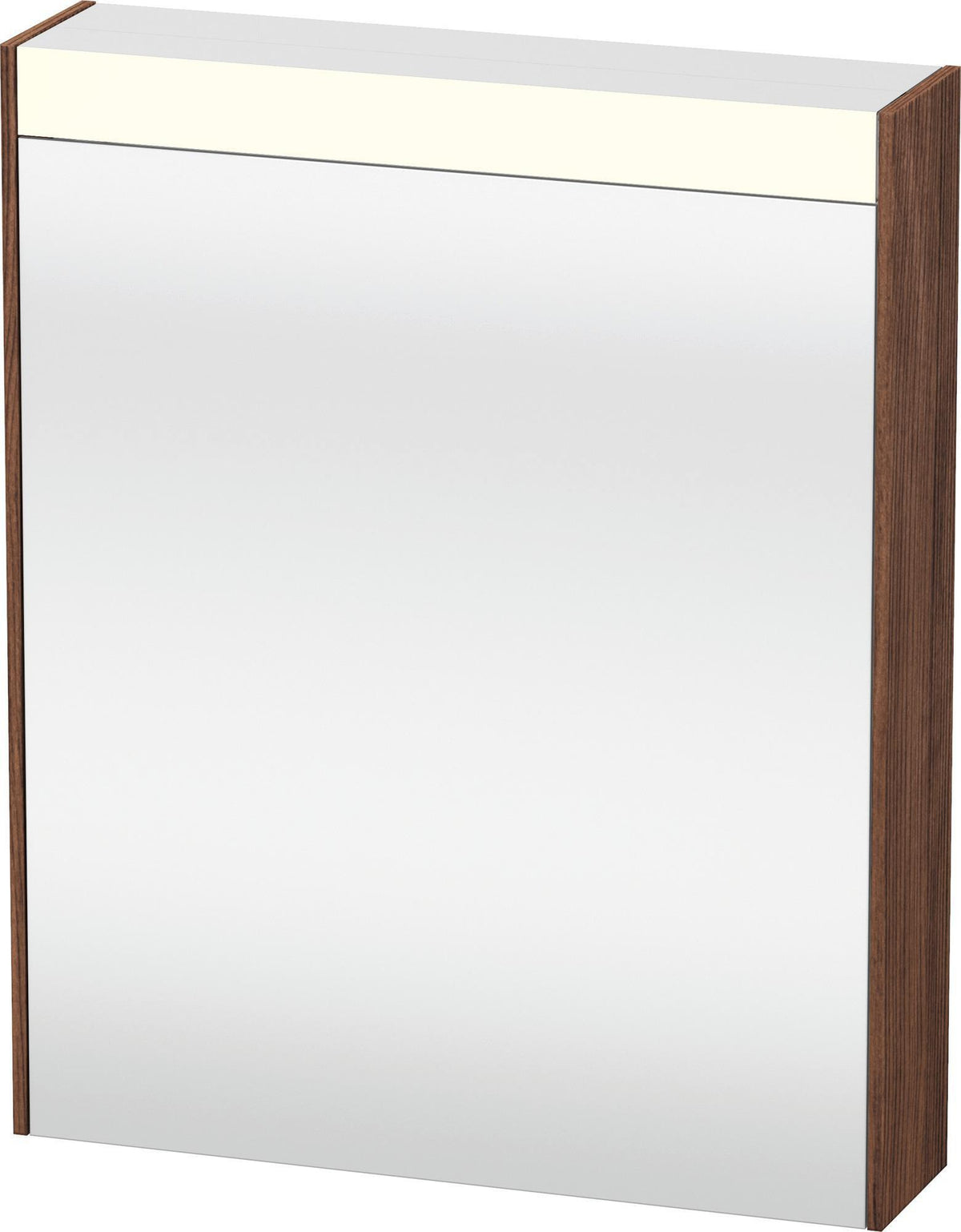 DURAVIT Brioso Spiegelschrank 620 mm graphit matt – 1 Tür links, LED-Beleuchtung, Steckdose