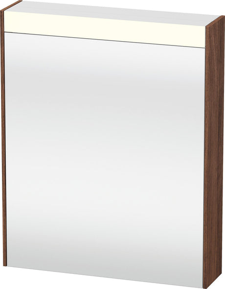 DURAVIT Brioso Spiegelschrank 620 mm graphit matt – 1 Tür links, LED-Beleuchtung, Steckdose