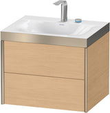 DURAVIT XViu c-bonded Waschtischunterschrank 2 Schubkästen 600 mm Eiche Natur