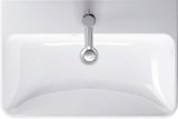 DURAVIT Waschtisch ME by Starck 600 mm Weiß Seidenmatt mit Überlauf und 1 Hahnloch
