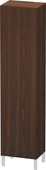 Duravit L-Cube Hochschrank 500 mm nussbaum gebürstet, 1 Tür rechts, wandhängend, Soft-Close