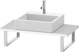 Duravit L-Cube Konsole variabel 800-2000 mm Weiß Matt mit Waschschüssel-Aussparung