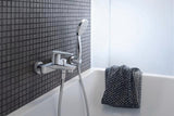 DURAVIT B.1 Einhebel-Wannenmischer Aufputz Chrom – Keramikmischsystem, 145 mm Ausladung
