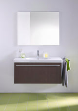 Duravit D-Code Möbelwaschtisch 1050 mm Weiß mit Überlauf und Hahnlochbank – Wandhängend