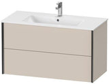 Duravit Waschtischunterbau XVIU 1010x560x480mm 2 Schubkästen Ahorn mitte seidenmatt