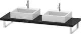 DURAVIT L-Cube Konsole variabel 45 mm weiß matt mit 2 Ausschnitten, 550 mm tief