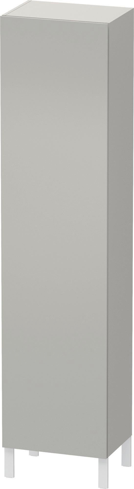 DURAVIT L-Cube Hochschrank 500x360x2000 mm, 1 Tür rechts, Betongrau Matt, wandhängend