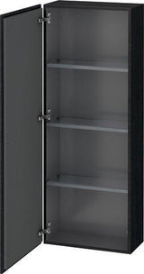 Duravit L-Cube Halbhochschrank 500 mm, 1 Tür links, betongrau matt, wandhängend, Soft-Close