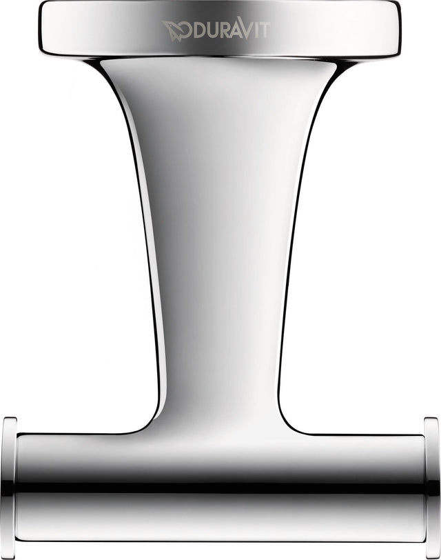 DURAVIT Starck T Handtuchhaken Chrom – Doppelhaken mit verdeckter Wandmontage