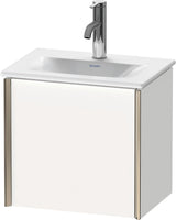 DURAVIT XViu Waschtischunterbau 430 mm wandhängend, 1 Tür mit Tip-on Technik, weiß seidenmatt