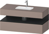 DURAVIT Qatego Studio F. A. Porsche Einbauwaschtisch mit Konsolenwaschtischunterbau 1200 mm Weiß Matt