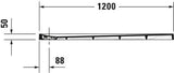 DURAVIT Stonetto Duschwanne 1400x800x50 mm Mineralguss Weiß Matt – Bodenbündig & Rutschhemmend