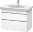 DURAVIT DuraStyle Waschtischunterbau 800 mm wandhängend, 2 Schubkästen, weiß matt – mit Soft-Close